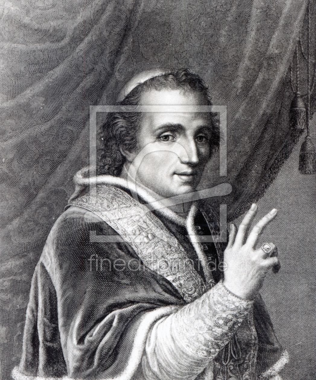 Bild-Nr.: 31001853 Pope Pius VII, engraved by Rafaello Morghen erstellt von Anonyme Künstler