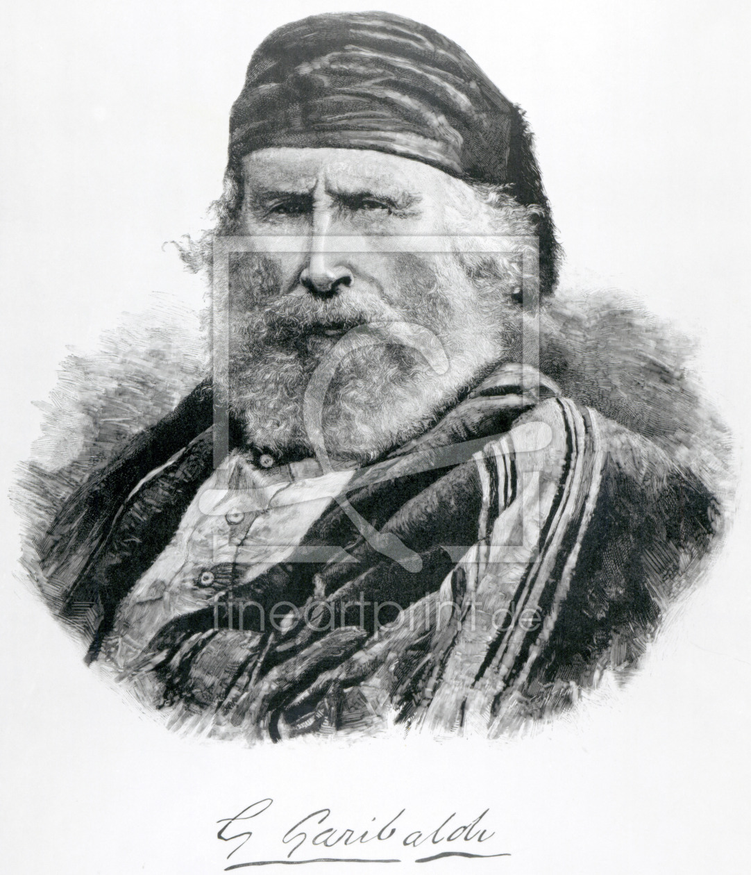 Bild-Nr.: 31001854 Portrait of Giuseppe Garibaldi erstellt von Anonyme Künstler