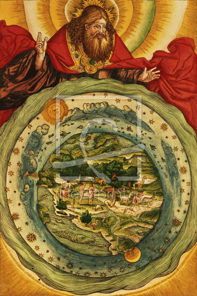 Bild-Nr.: 31001868 The Creation, from the Luther Bible, c.1530 erstellt von Anonyme Künstler