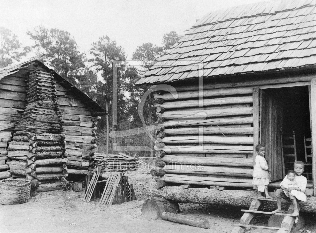 Bild-Nr.: 31001879 Log cabins in Thomasville, Florida, c.1900 erstellt von Unbekannte Fotografen