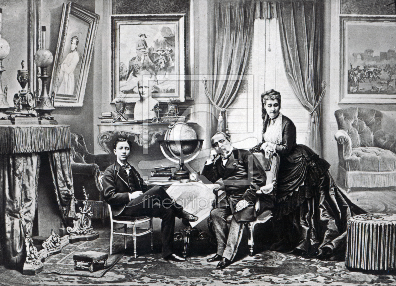 Bild-Nr.: 31001884 Emperor Napoleon III with Empress Eugenie and the prince Imperial at Camden Plac Bild-Nr.: 31001884 Emperor Napoleon III with Empress Eugenie and the prince Imperial at Camden Plac erstellt von Unbekannte Fotografen