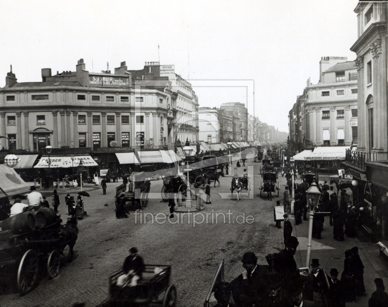 Bild-Nr.: 31001890 View down Oxford Street, London, c.1890 erstellt von Unbekannte Fotografen