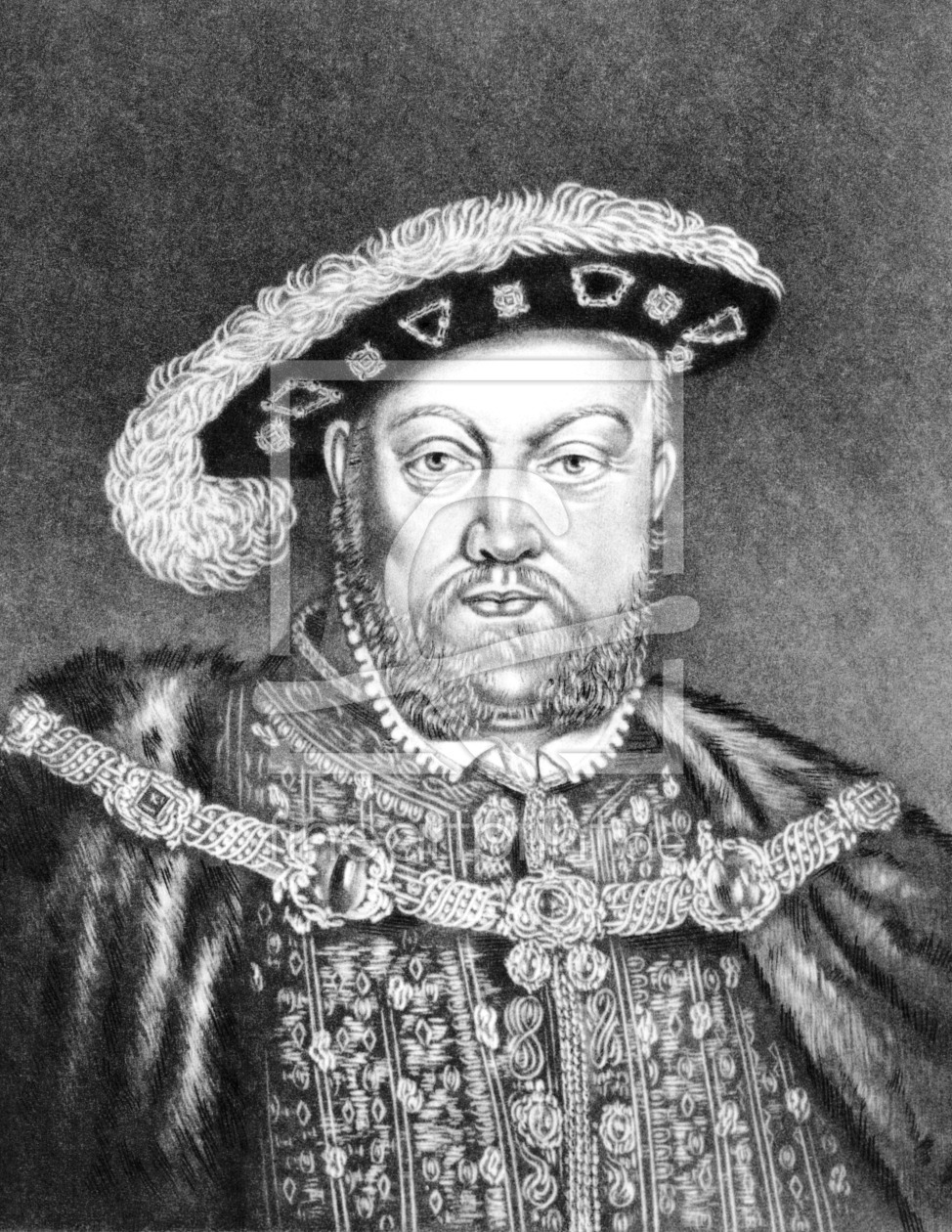 Bild-Nr.: 31001989 King Henry VIII illustration from 'Portraits of Characters Illustrious in Britis erstellt von Anonyme Künstler