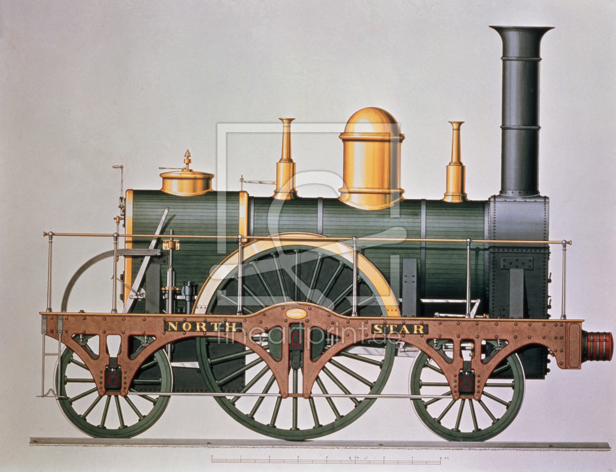 Bild-Nr.: 31002001 Stephenson's 'North Star' Steam Engine, 1837 erstellt von Anonyme Künstler