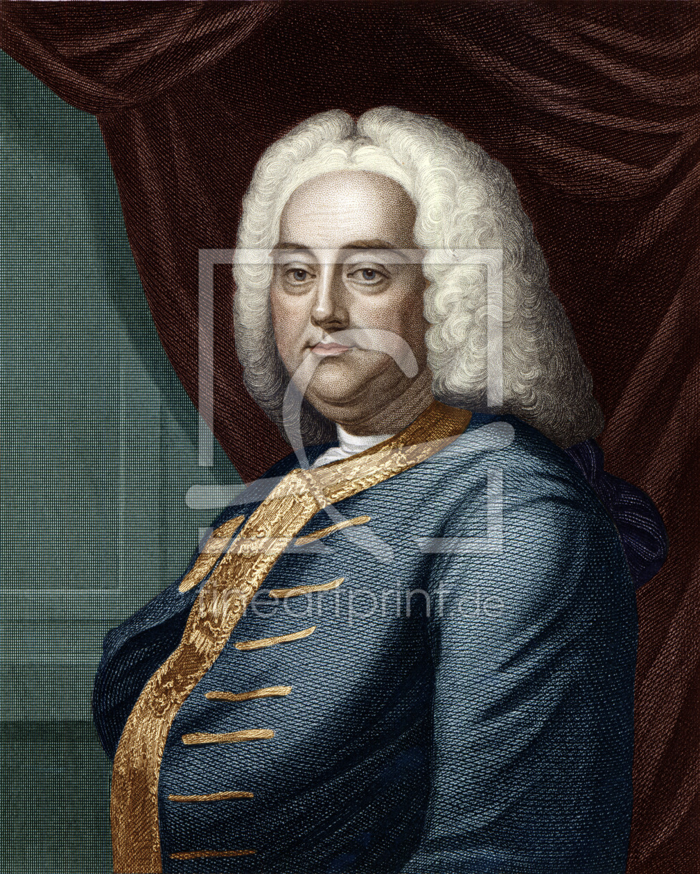 Bild-Nr.: 31002006 George Frederic Handel, engraved by Thomson erstellt von Anonyme Künstler