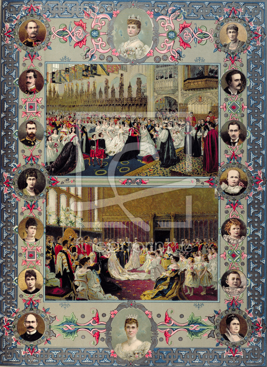 Bild-Nr.: 31002013 British Royal Wedding Memorabilia, 1897 erstellt von Anonyme Künstler