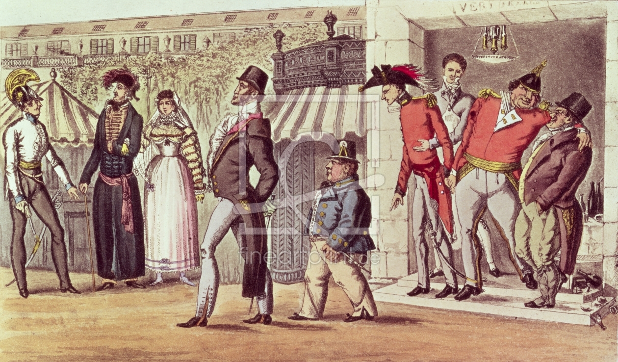 Bild-Nr.: 31002019 The Occupation of Paris, 1814. English Visitors in the Palais Royal erstellt von Anonyme Künstler