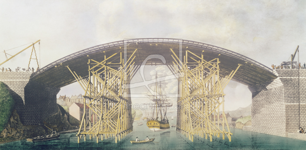 Bild-Nr.: 31002025 Iron Bridge over the Wear, 1796 erstellt von Anonyme Künstler