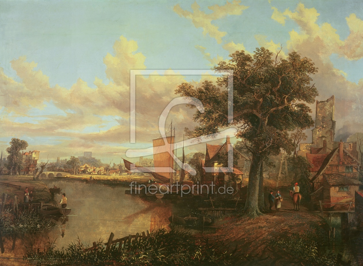 Bild-Nr.: 31002026 The River Yare with a distant view of Norwich, c.1840 erstellt von Anonyme Künstler