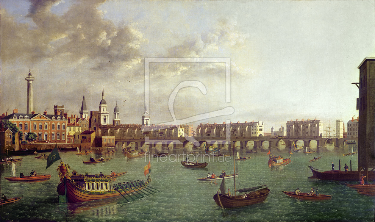 Bild-Nr.: 31002028 View of Old London Bridge erstellt von Anonyme Künstler