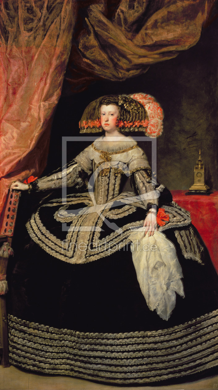 Bild-Nr.: 31002078 Queen Maria Anna of Austria, 1652 erstellt von Velazquez, Diego Rodriguez de Silva y