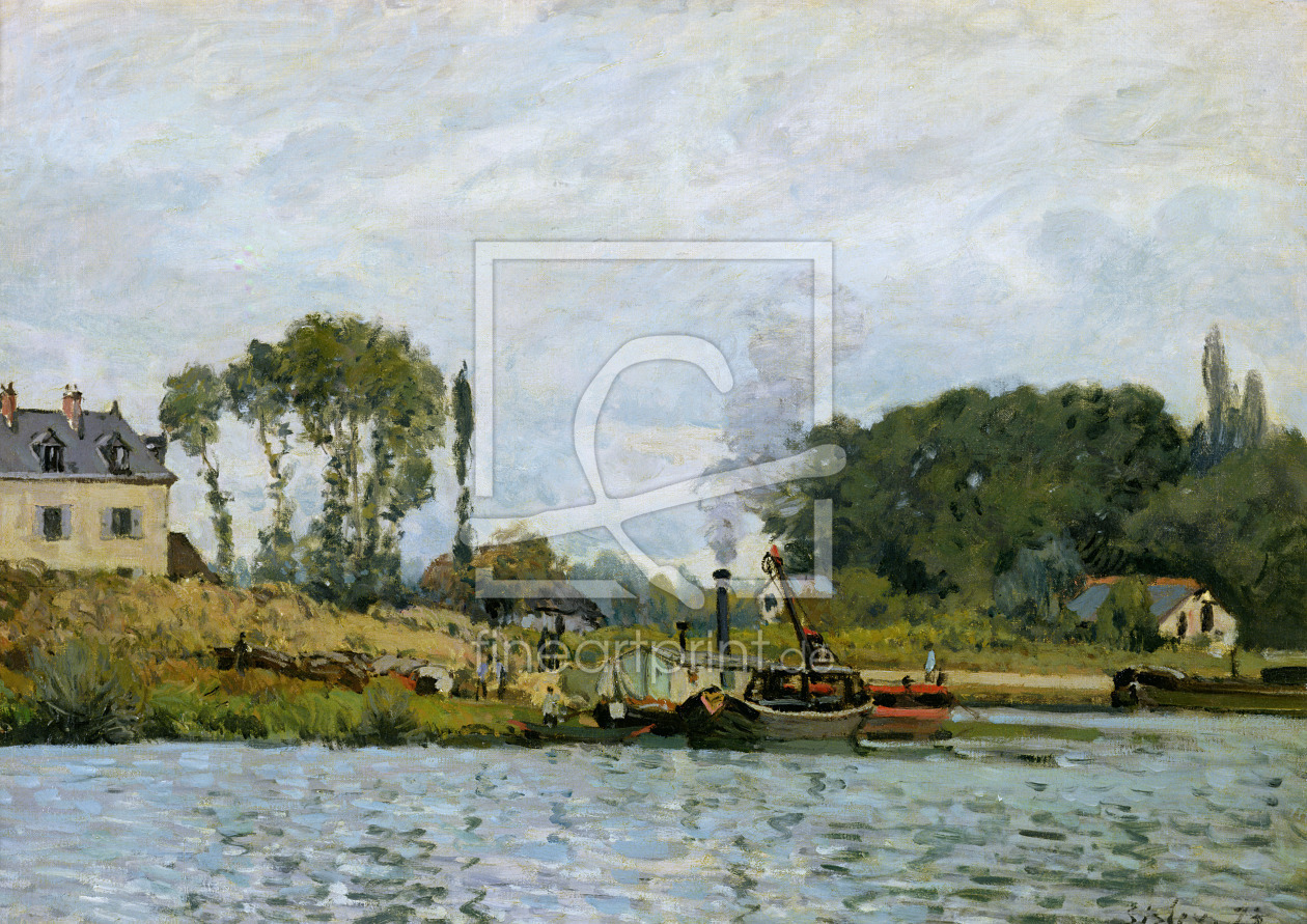 Bild-Nr.: 31002105 Boats at the lock at Bougival, 1873 erstellt von Sisley, Alfred