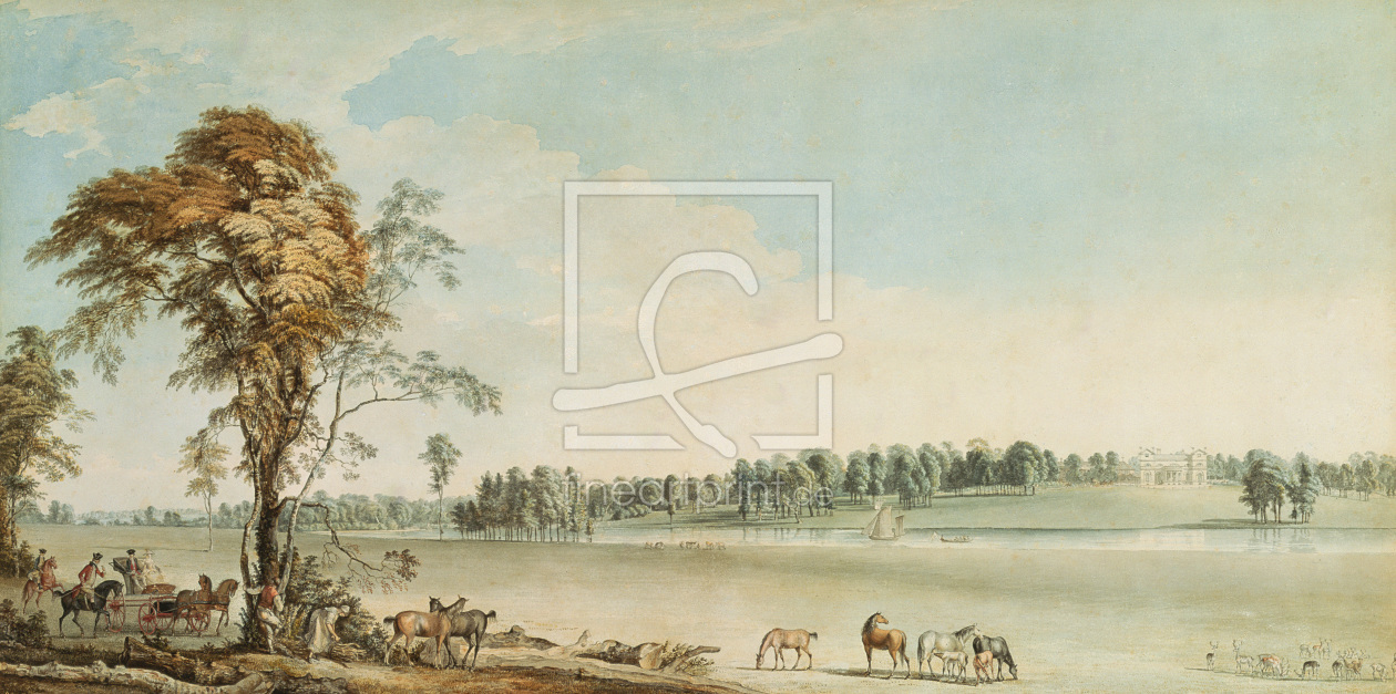 Bild-Nr.: 31002119 North West View of Wakefield Lodge in Whittlebury Forest, Northamptonshire, 1767 erstellt von Sandby, Paul