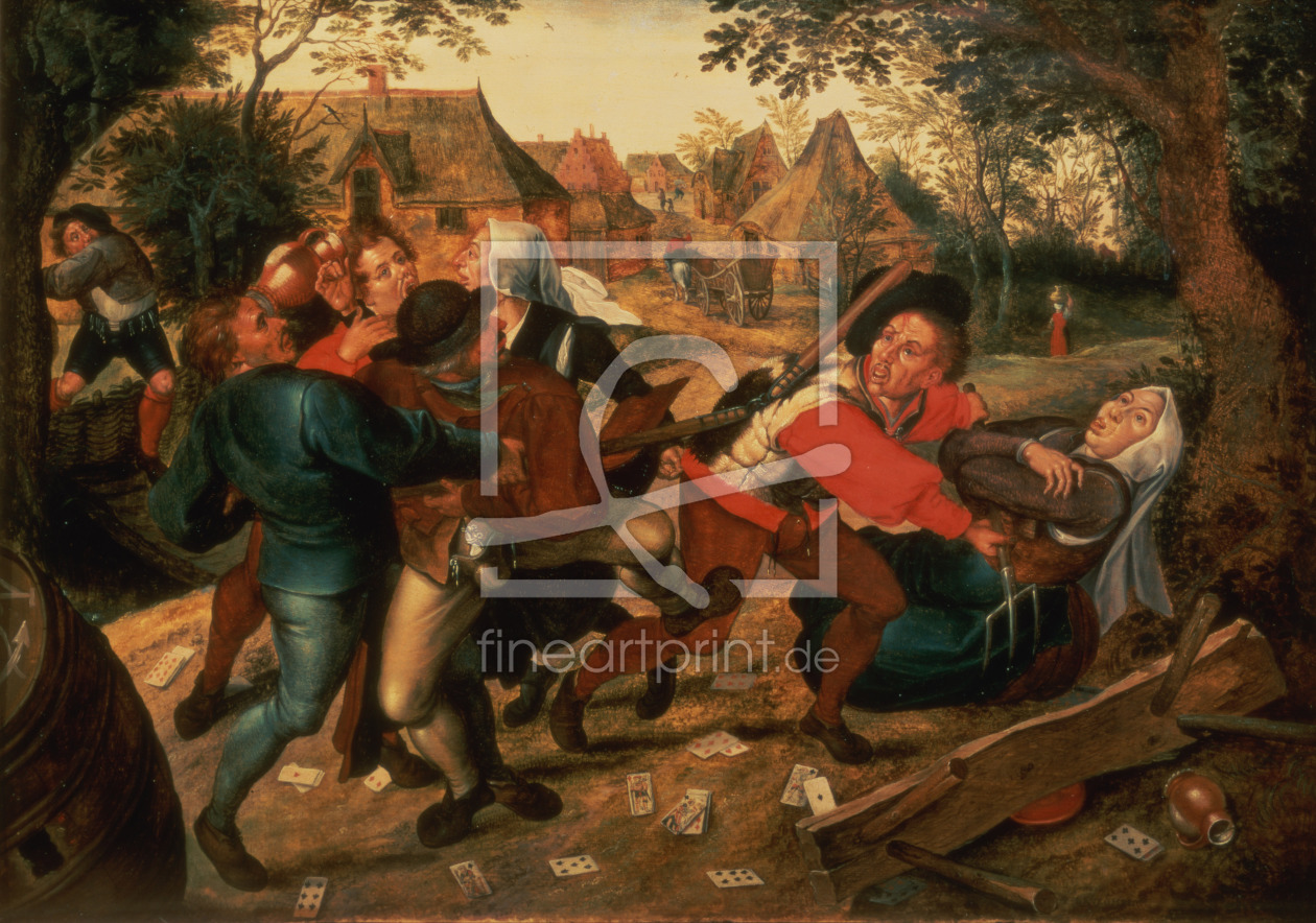 Bild-Nr.: 31002139 Gamblers Quarrelling erstellt von Brueghel, Pieter the Younger