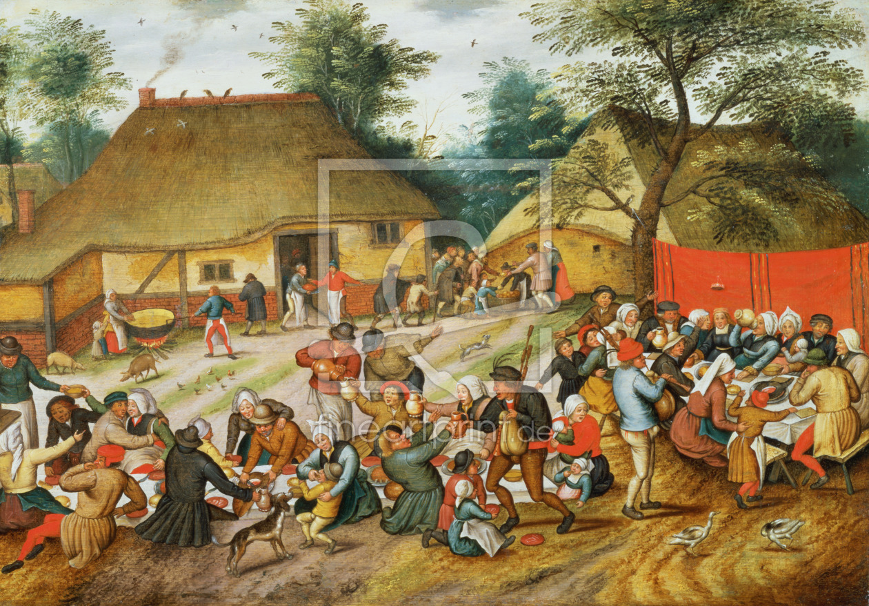 Bild-Nr.: 31002142 Wedding Feast erstellt von Brueghel, Pieter the Younger