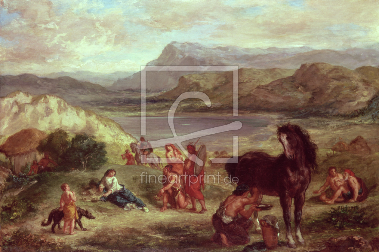 Bild-Nr.: 31002152 Ovid among the Scythians, 1859 erstellt von Delacroix, Ferdinand Victor Eugene