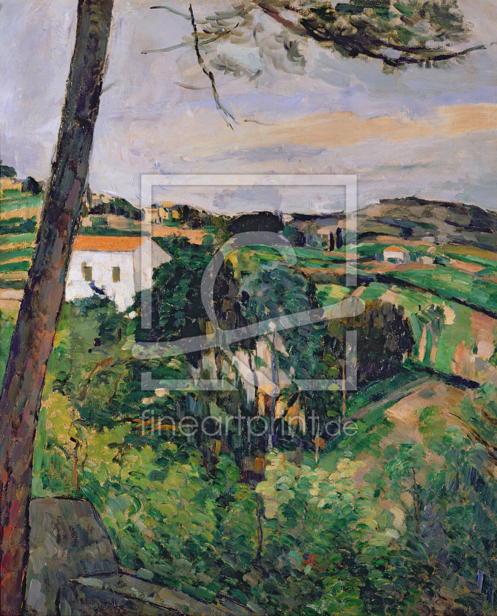 Bild-Nr.: 31002183 Landscape with red roof or The pine at the Estaque, 1875-76 erstellt von Cezanne, Paul