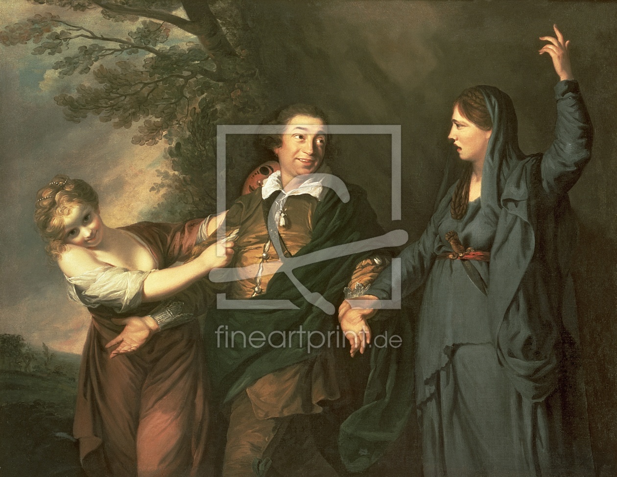 Bild-Nr.: 31002232 David Garrick between the Muses of Tragedy and Comedy 1760-61 erstellt von Reynolds, Sir Joshua