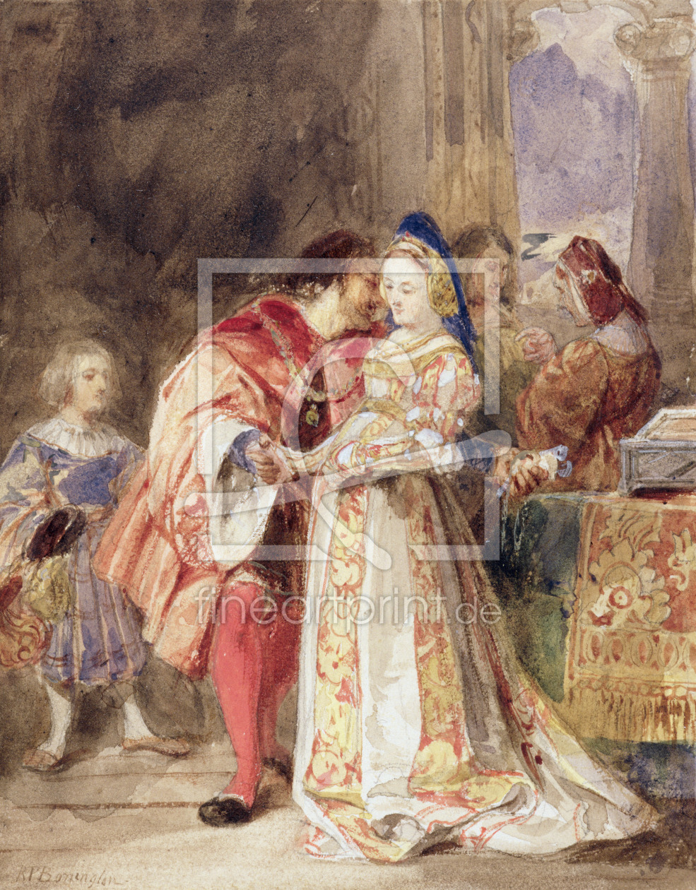 Bild-Nr.: 31002255 Portia and Bassanio, c.1826 erstellt von Bonington, Richard Parkes