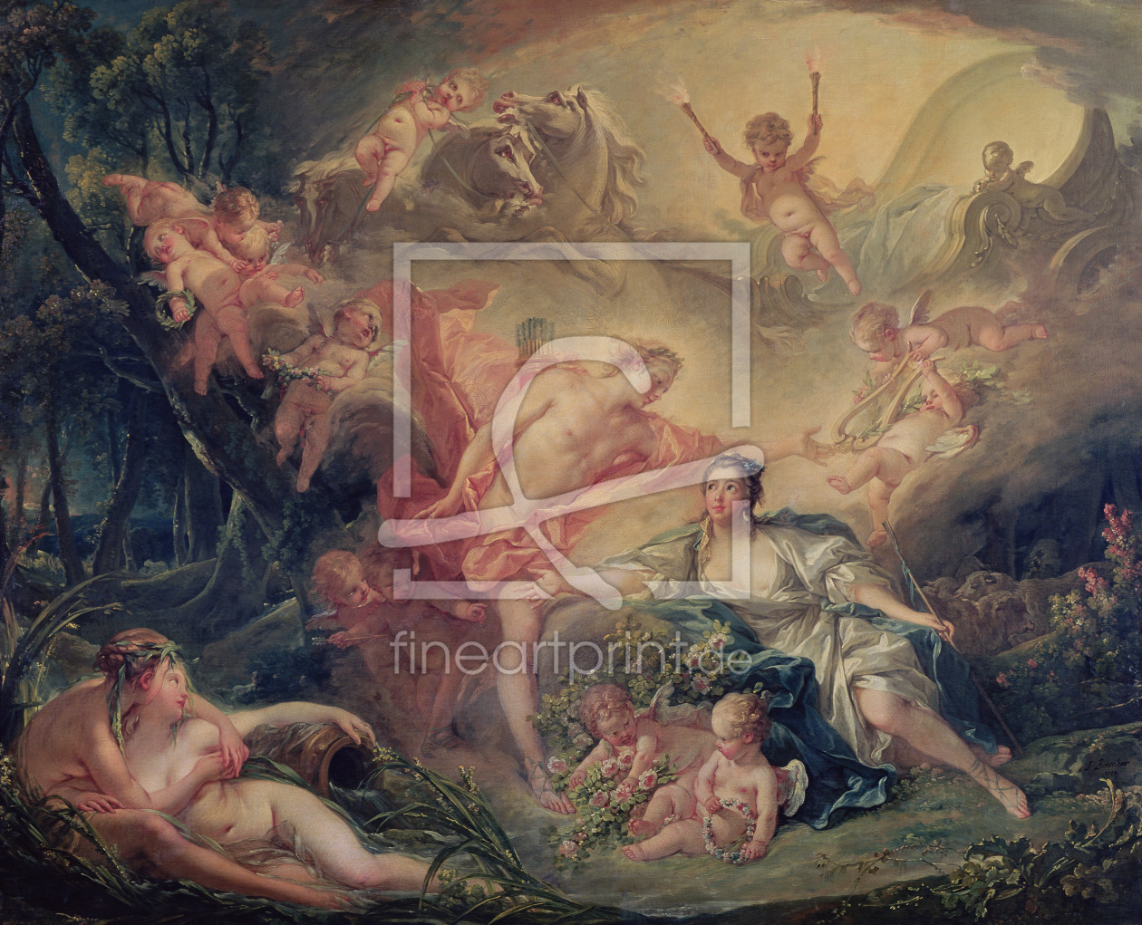 Bild-Nr.: 31002272 Apollo Revealing his Divinity to the Shepherdess Isse, 1750 erstellt von Boucher, Francois