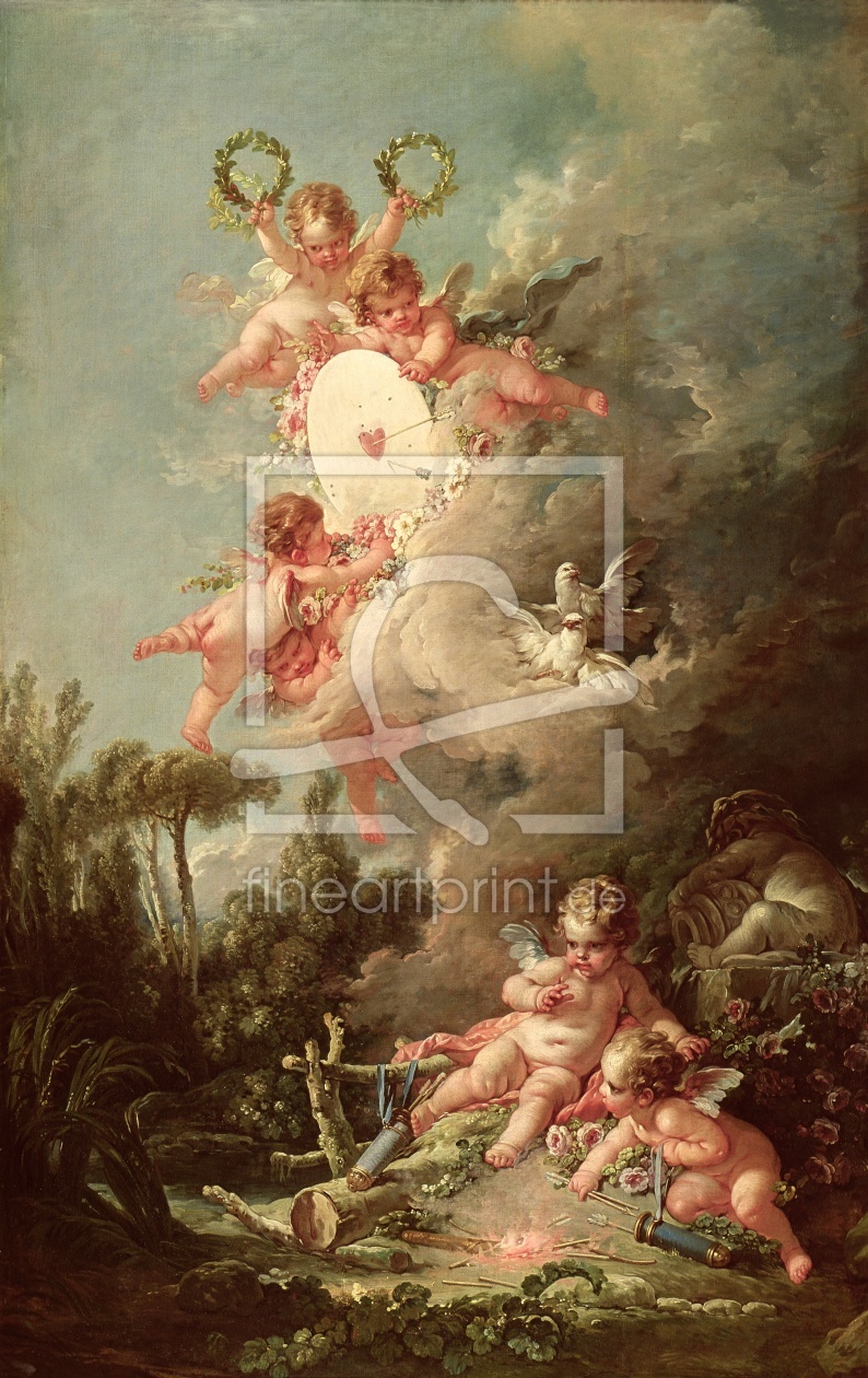 Bild-Nr.: 31002274 Cupid's Target, from 'Les Amours des Dieux', 1758 erstellt von Boucher, Francois