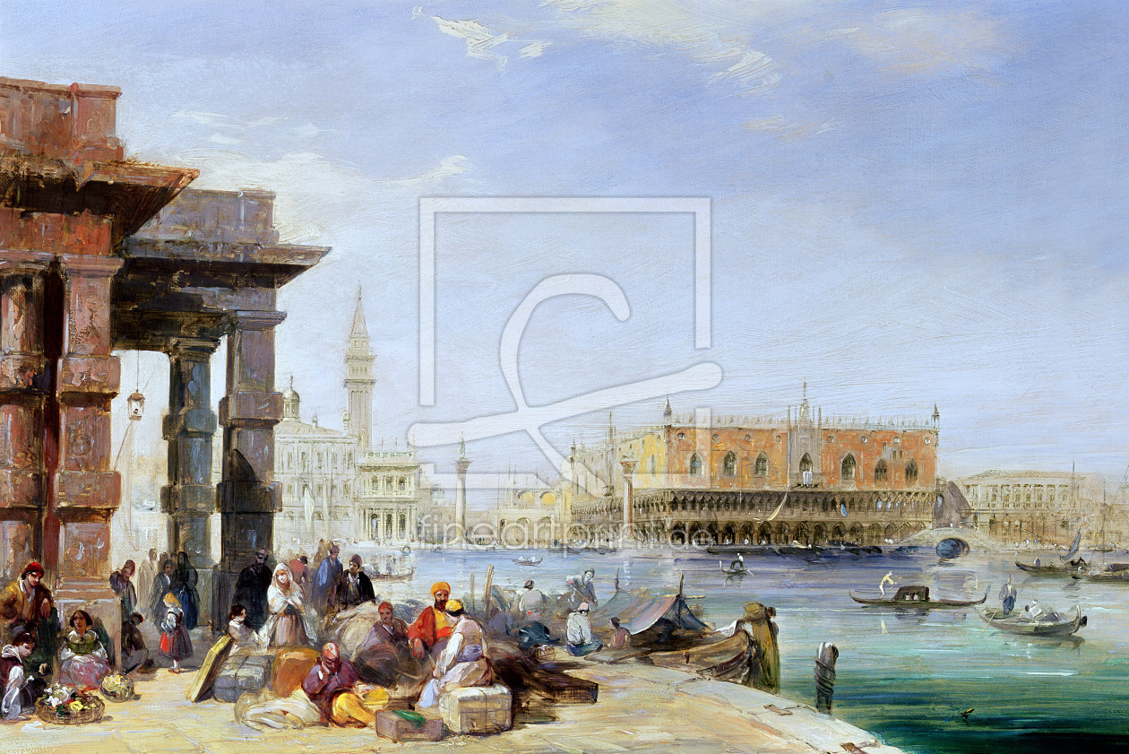 Bild-Nr.: 31002292 The Doge's Palace from Santa Maria della Salute, 19th century Bild-Nr.: 31002292 The Doge's Palace from Santa Maria della Salute, 19th century erstellt von Pritchett, Edward