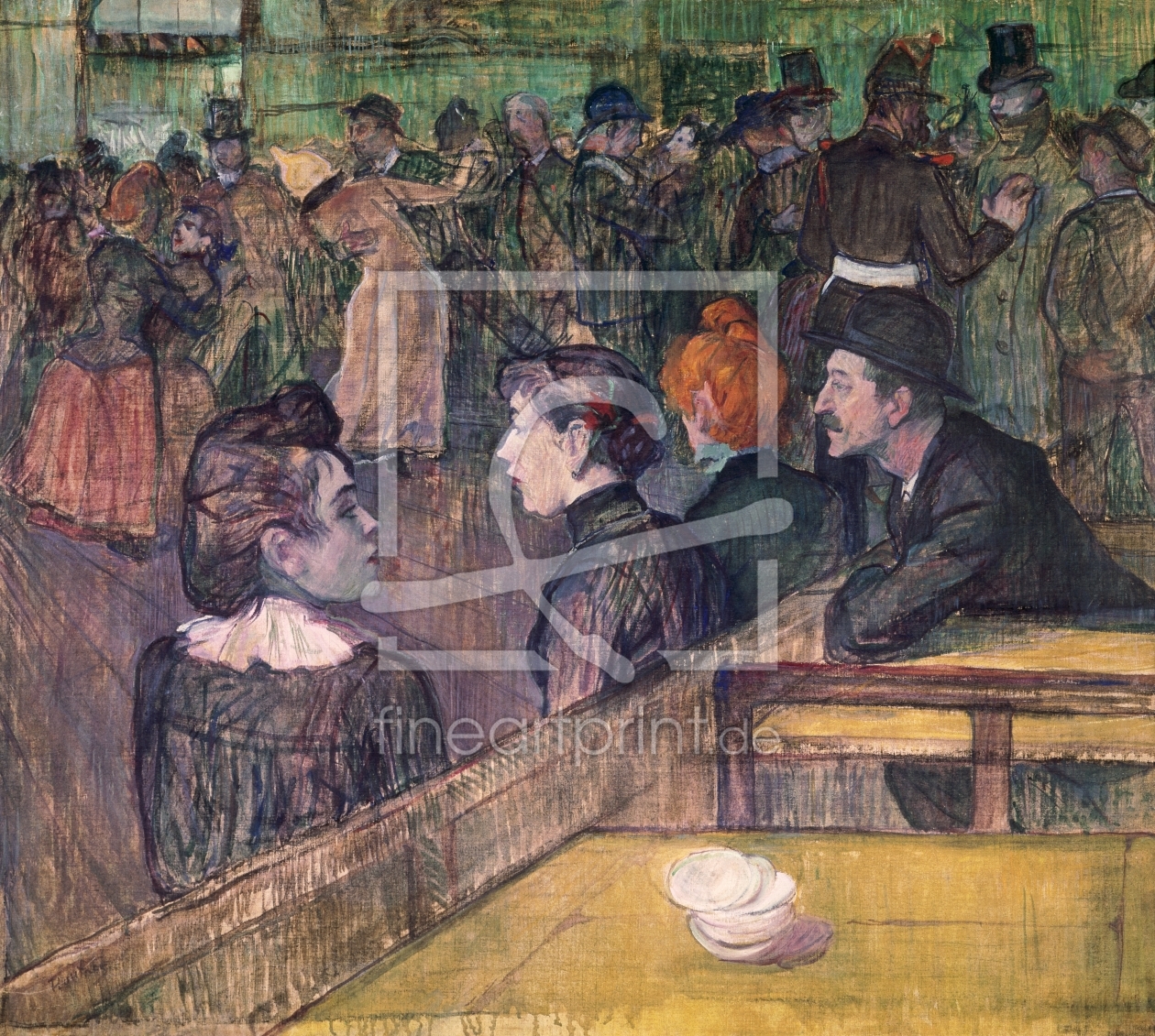 Bild-Nr.: 31002311 At the Moulin de la Galette, 1899 erstellt von Toulouse-Lautrec, Henri de