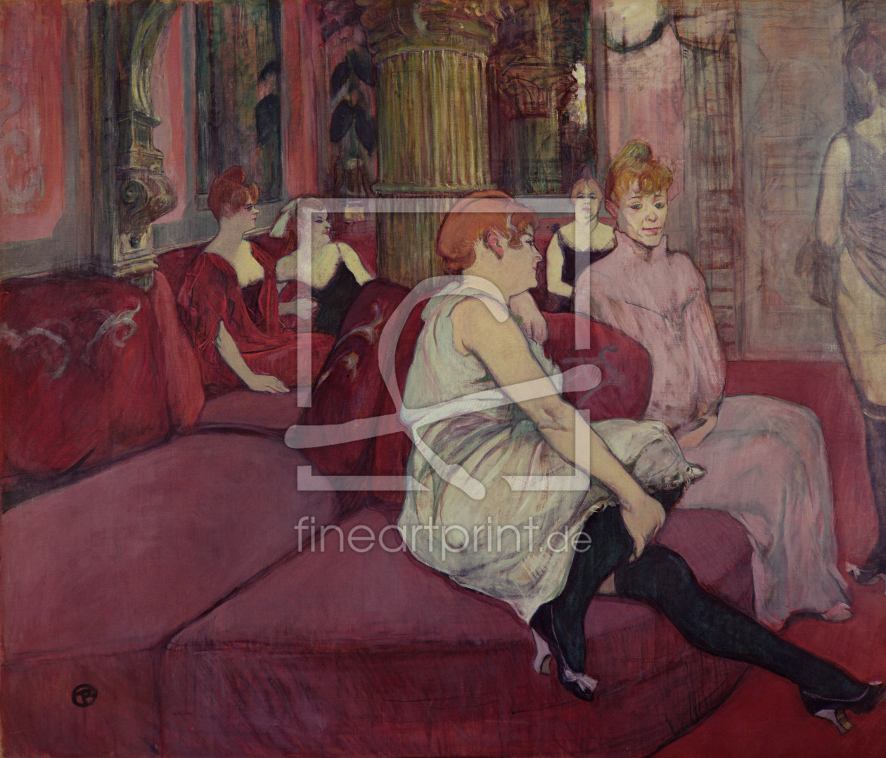 Bild-Nr.: 31002313 In the Salon at the Rue des Moulins, 1894 Bild-Nr.: 31002313 In the Salon at the Rue des Moulins, 1894 erstellt von Toulouse-Lautrec, Henri de