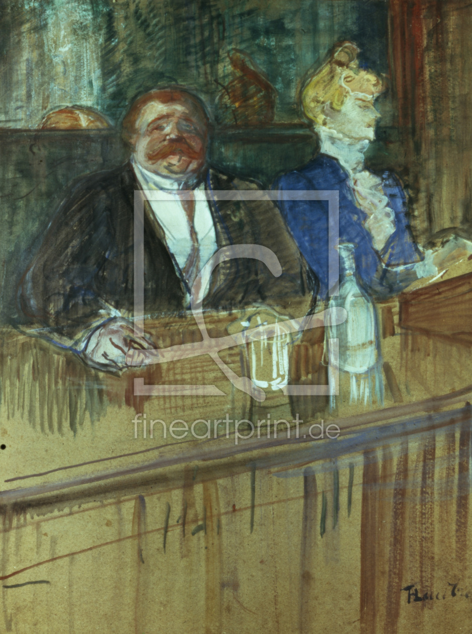 Bild-Nr.: 31002322 In the Bar: The Fat Proprietor and the Anaemic Cashier, 1898 Bild-Nr.: 31002322 In the Bar: The Fat Proprietor and the Anaemic Cashier, 1898 erstellt von Toulouse-Lautrec, Henri de