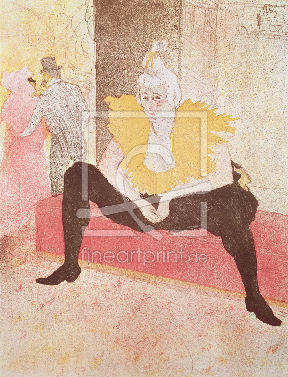 Bild-Nr.: 31002325 The Clowness Cha-U-Kao Seated, 1896 erstellt von Toulouse-Lautrec, Henri de