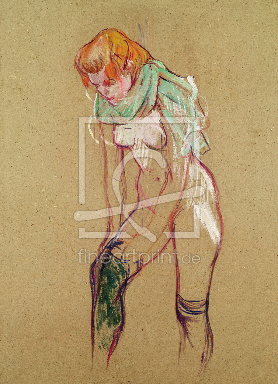 Bild-Nr.: 31002338 Woman Pulling Up her Stocking, 1894 erstellt von Toulouse-Lautrec, Henri de