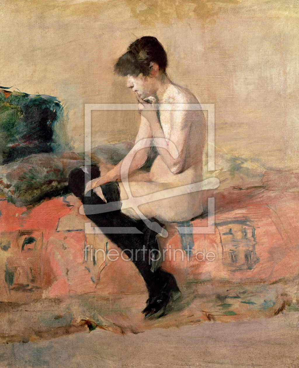Bild-Nr.: 31002341 Nude Woman Seated on a Divan, 1881 erstellt von Toulouse-Lautrec, Henri de