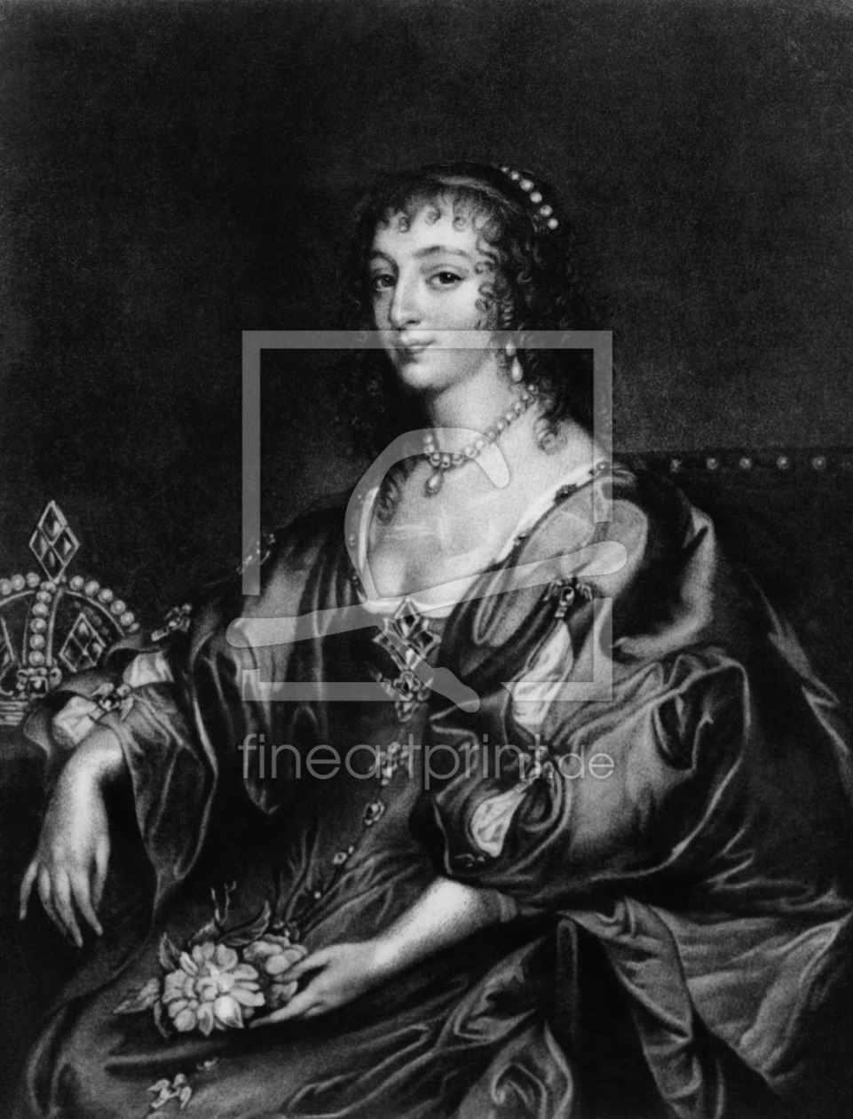 Bild-Nr.: 31002353 Henrietta Maria , illustration from 'Portraits of Characters Illustrious in Brit Bild-Nr.: 31002353 Henrietta Maria , illustration from 'Portraits of Characters Illustrious in Brit erstellt von Dyck, Sir Anthony van