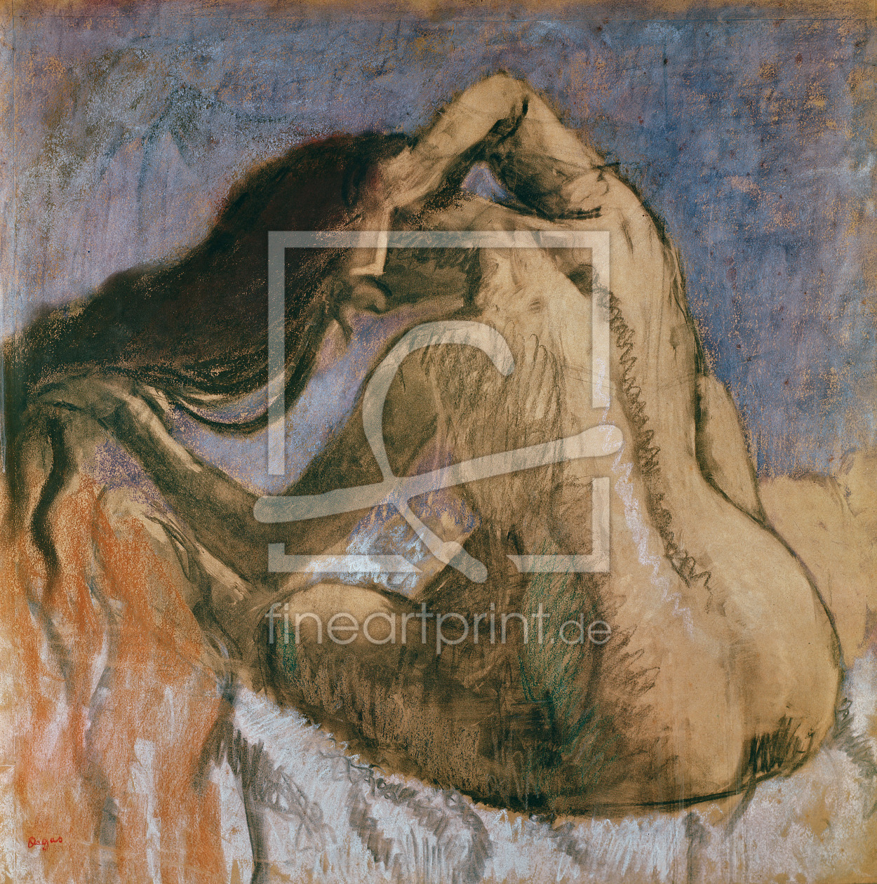 Bild-Nr.: 31002370 Woman Combing her Hair, 1905-10 erstellt von Degas, Edgar