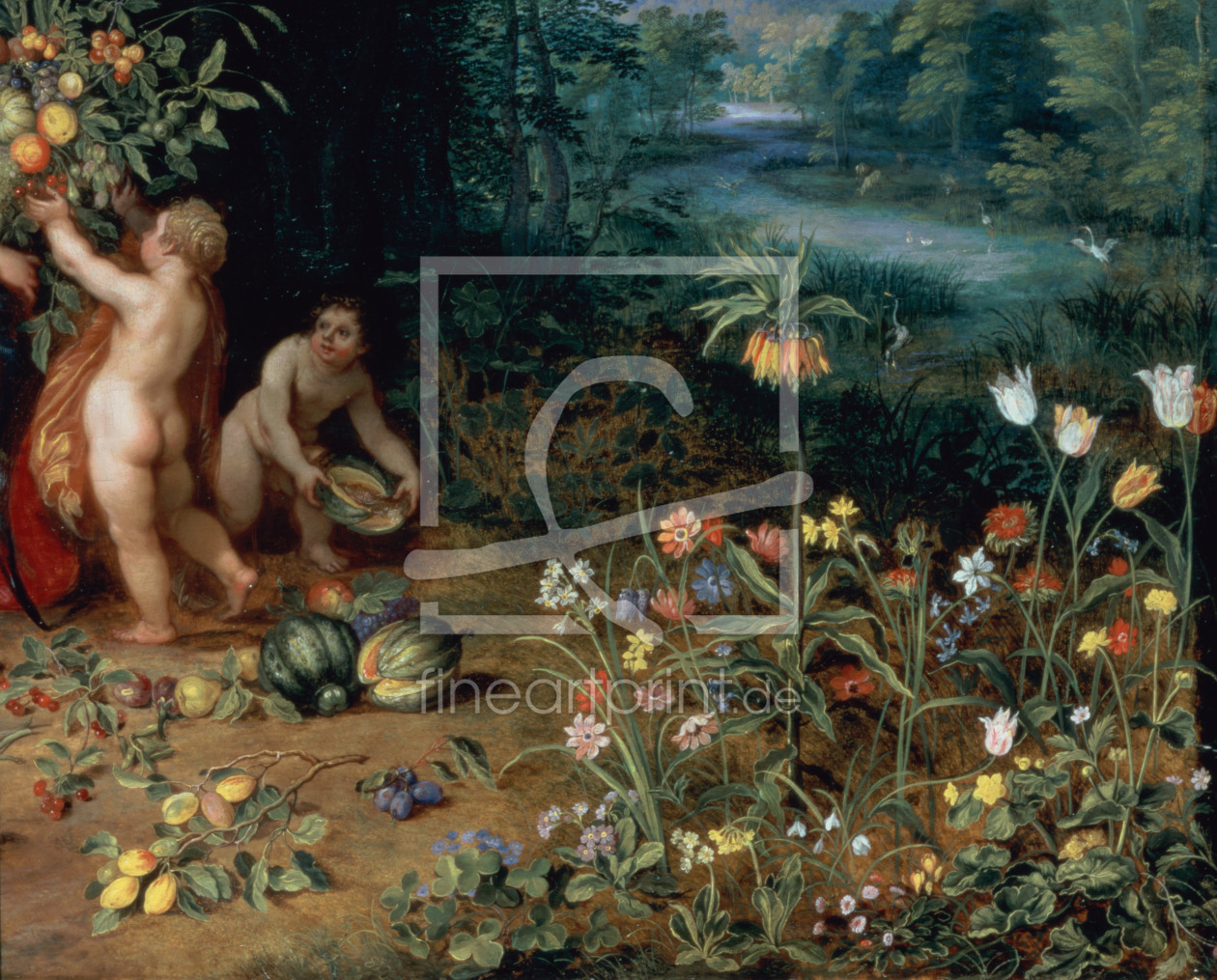 Bild-Nr.: 31002419 Allegory of Abundance, detail Bild-Nr.: 31002419 Allegory of Abundance, detail erstellt von Brueghel, Jan the Younger