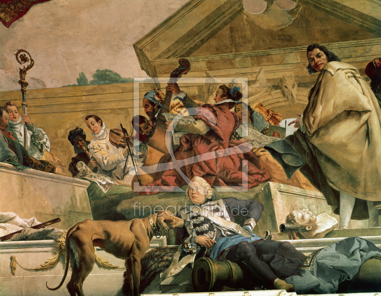 Bild-Nr.: 31002427 Europe, one of the Four Continents from the ceiling of the 'Treppenhaus', 1750-5 erstellt von Tiepolo, Giovanni Battista (Giambattista)