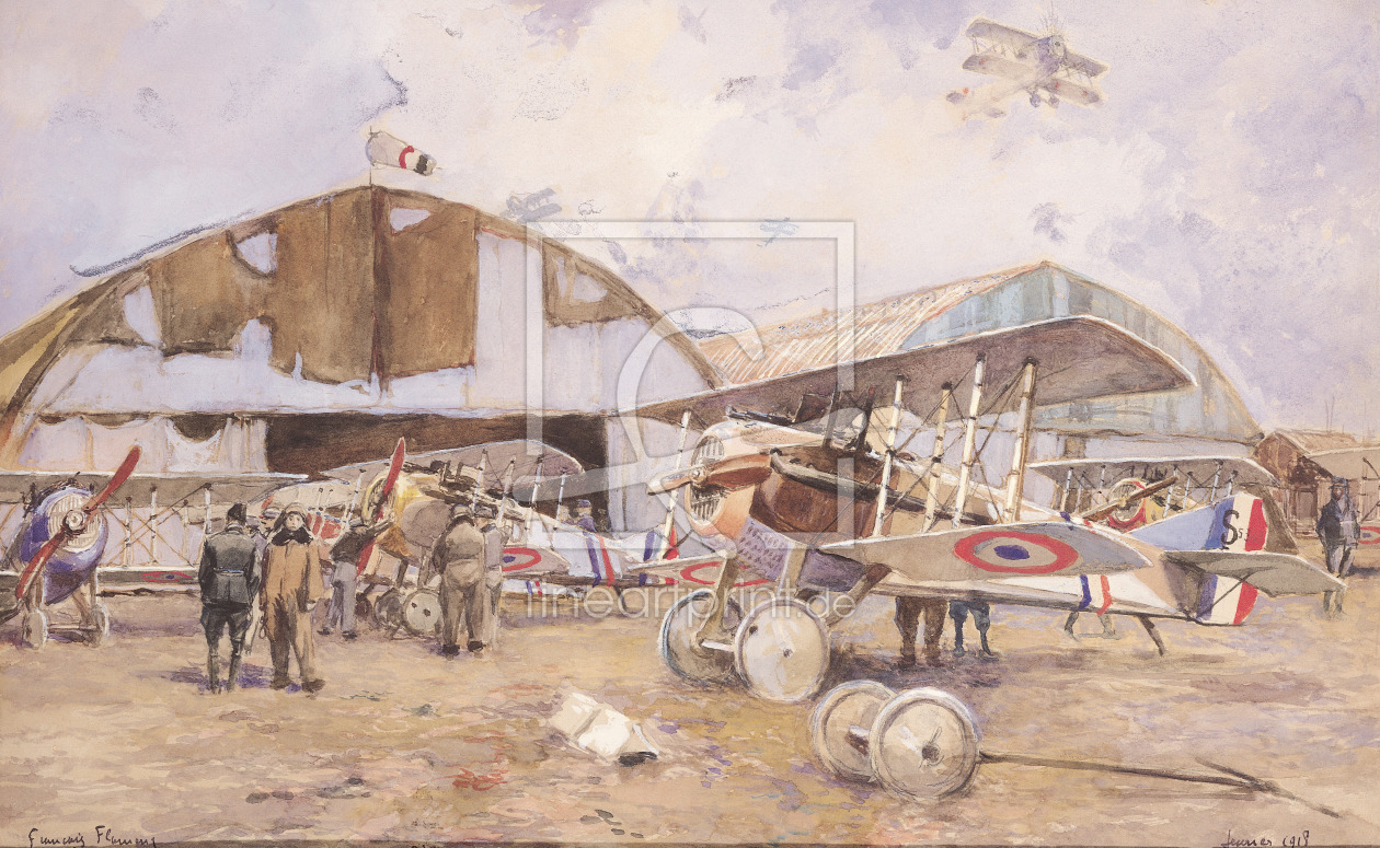 Bild-Nr.: 31002457 The Airfield, 1918 erstellt von Flameng, Francois