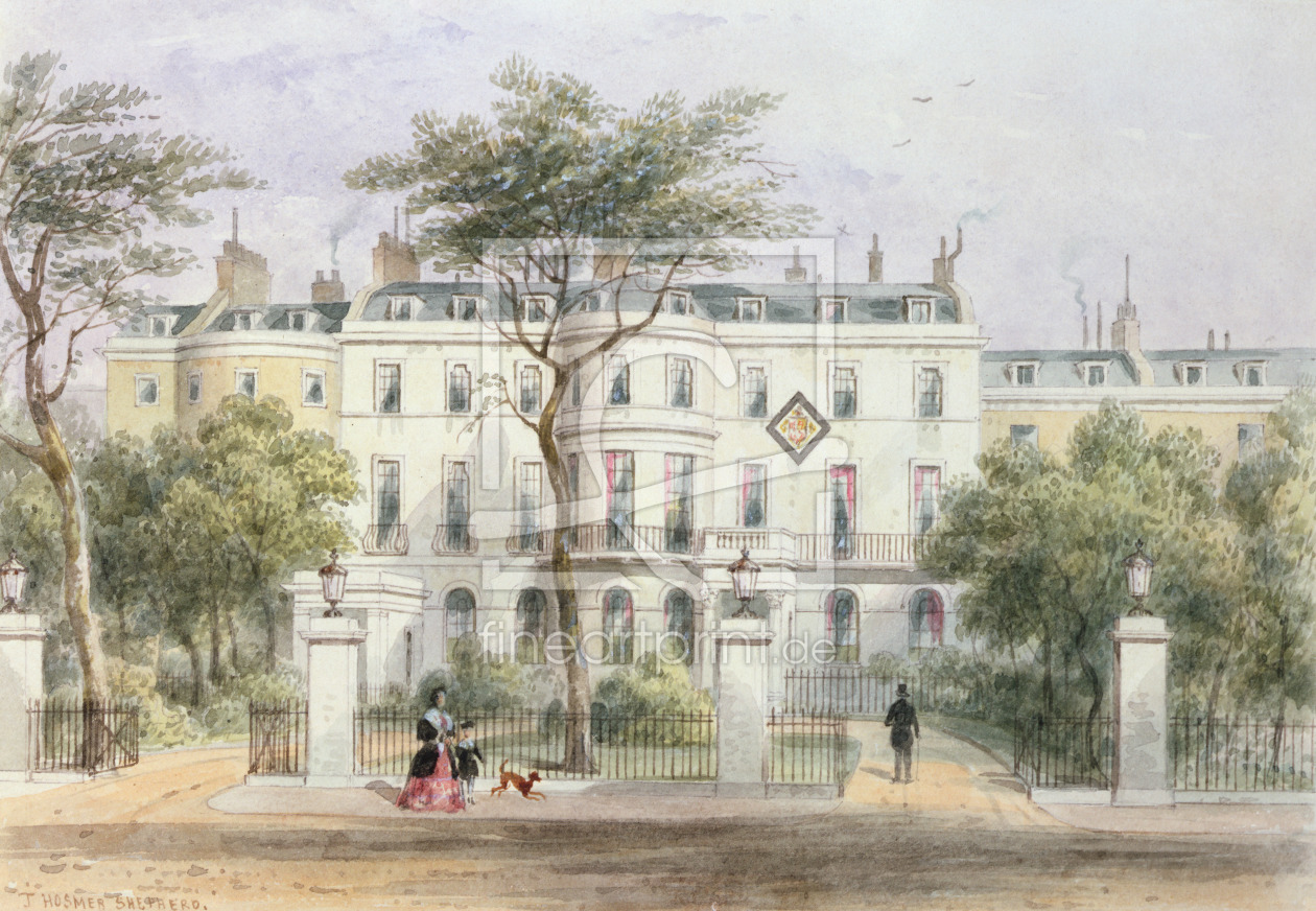 Bild-Nr.: 31002472 West front of Sir Robert Peel's House in Privy Garden 1851 erstellt von Shepherd, Thomas Hosmer