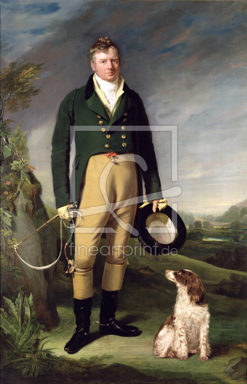 Bild-Nr.: 31002487 An Unknown Man With his Dog, 1815 erstellt von Owen, William