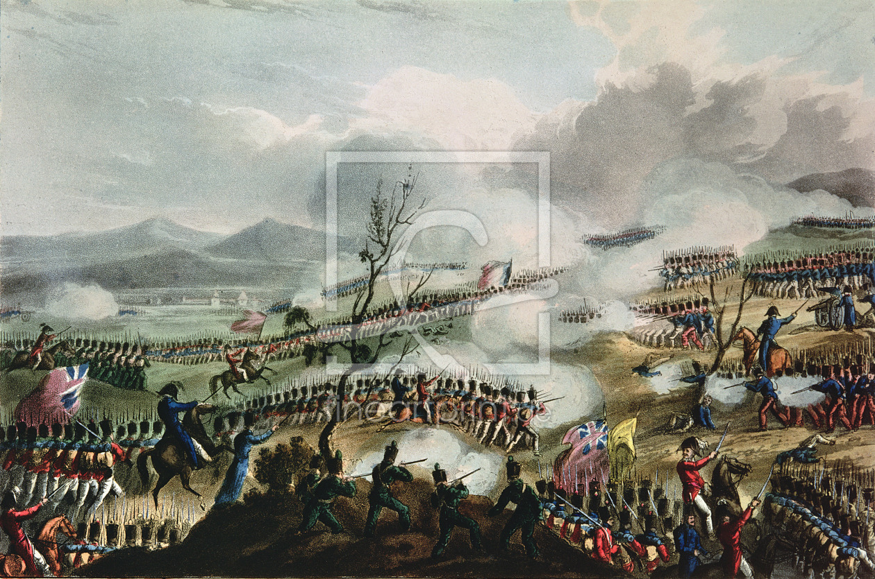 Bild-Nr.: 31002489 Battle of Nivelle, 10th November, 1813, engraved by Thomas Sutherland, 1813 erstellt von Heath, William