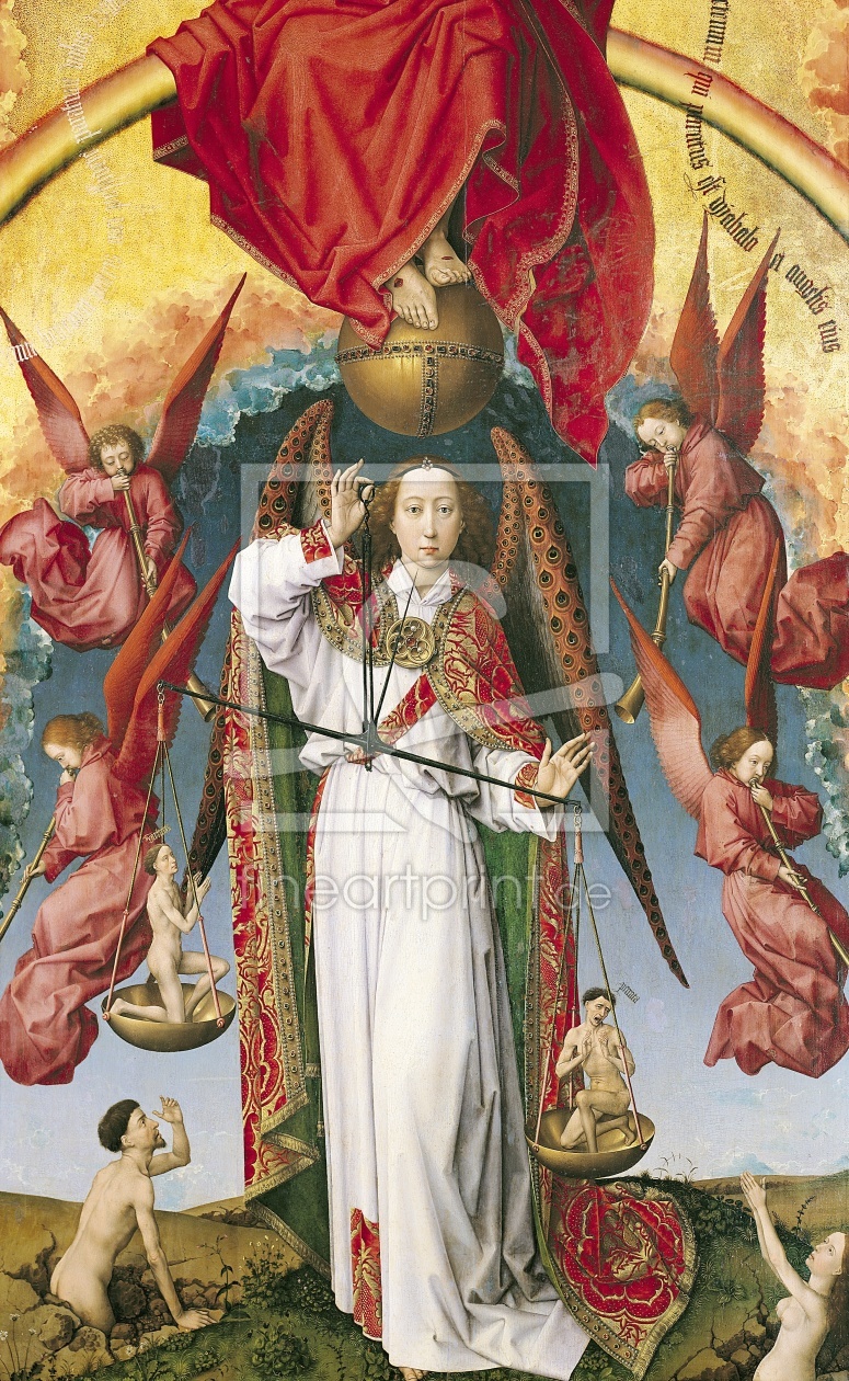 Bild-Nr.: 31002497 St. Michael Weighing the Souls, from the Last Judgement, c.1445-50 erstellt von Weyden, Rogier van der