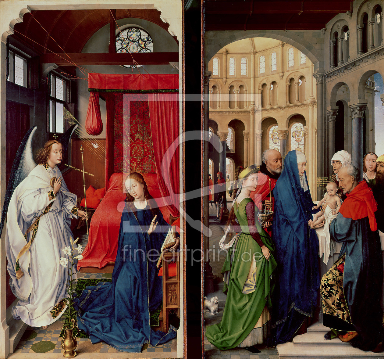 Bild-Nr.: 31002499 The Annunciation and the Presentation in the Temple erstellt von Weyden, Rogier van der