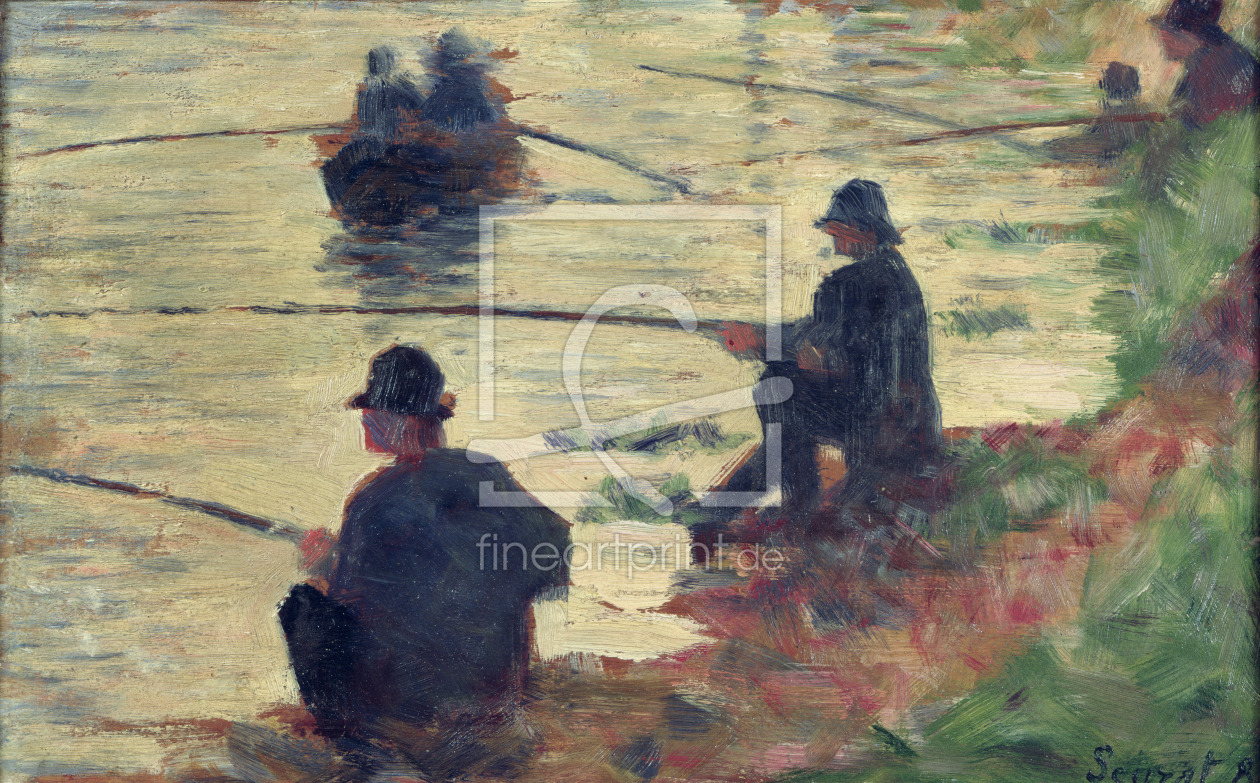 Bild-Nr.: 31002506 Anglers, Study for 'La Grande Jatte', 1883 erstellt von Seurat, Georges Pierre