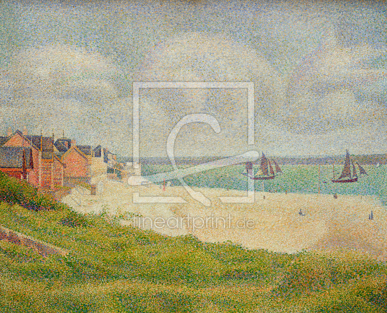 Bild-Nr.: 31002517 Le Crotoy looking Upstream, 1889 erstellt von Seurat, Georges Pierre