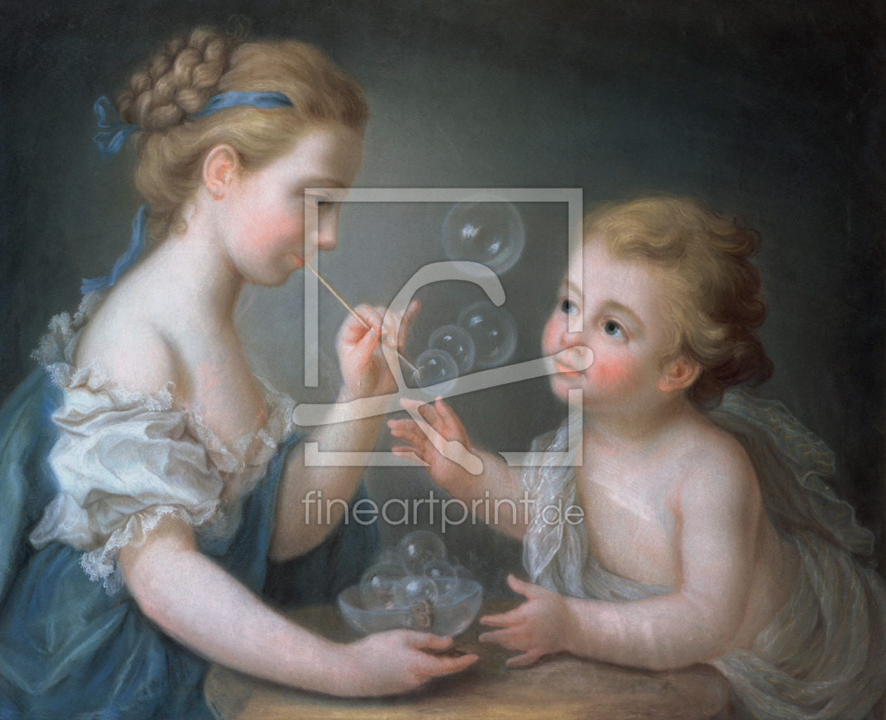 Bild-Nr.: 31002563 Children blowing bubbles erstellt von Liotard, Jean-Etienne