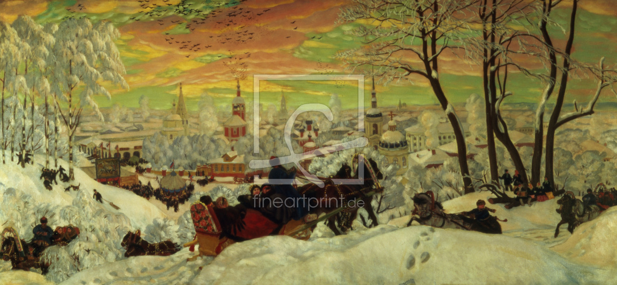 Bild-Nr.: 31002596 Arriving for Shrove-tide, 1916 Bild-Nr.: 31002596 Arriving for Shrove-tide, 1916 erstellt von Kustodiev, Boris Mihajlovic