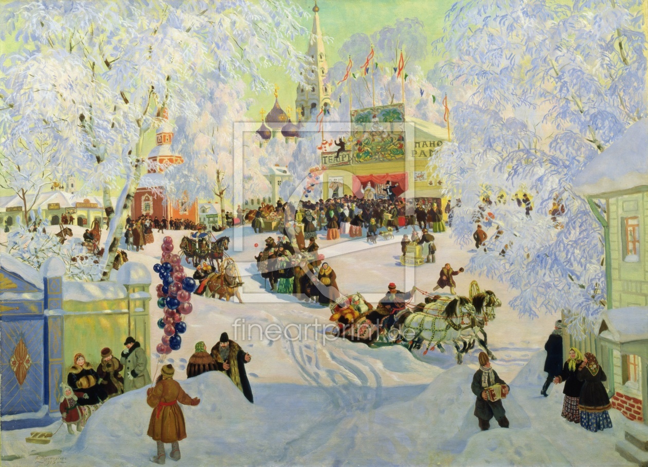 Bild-Nr.: 31002601 Shrove-Tide, 1919 erstellt von Kustodiev, Boris Mihajlovic