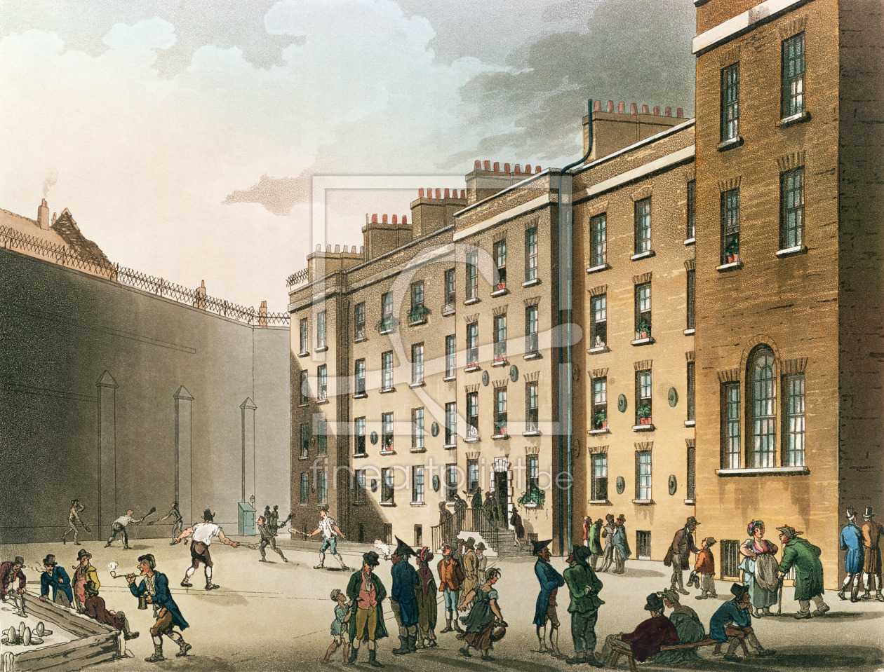 Bild-Nr.: 31002628 The Fleet Prison from Ackermann's 'Microcosm of London', Volume II, 1809 erstellt von Rowlandson, Thomas