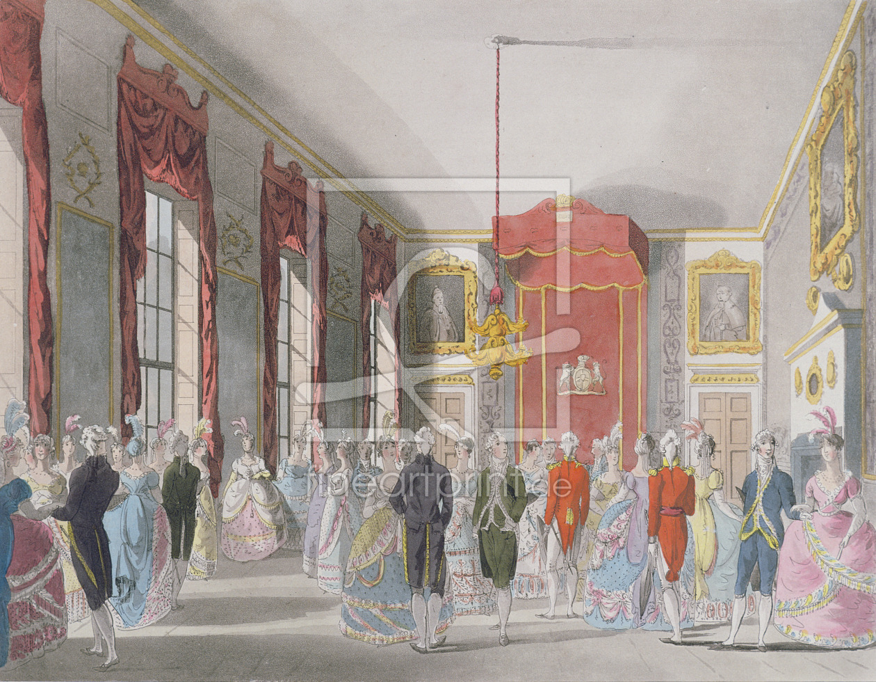 Bild-Nr.: 31002629 Drawing Room, St. James's, engraved by John Bluck published by Ackermann's 'Repo erstellt von Rowlandson, Thomas