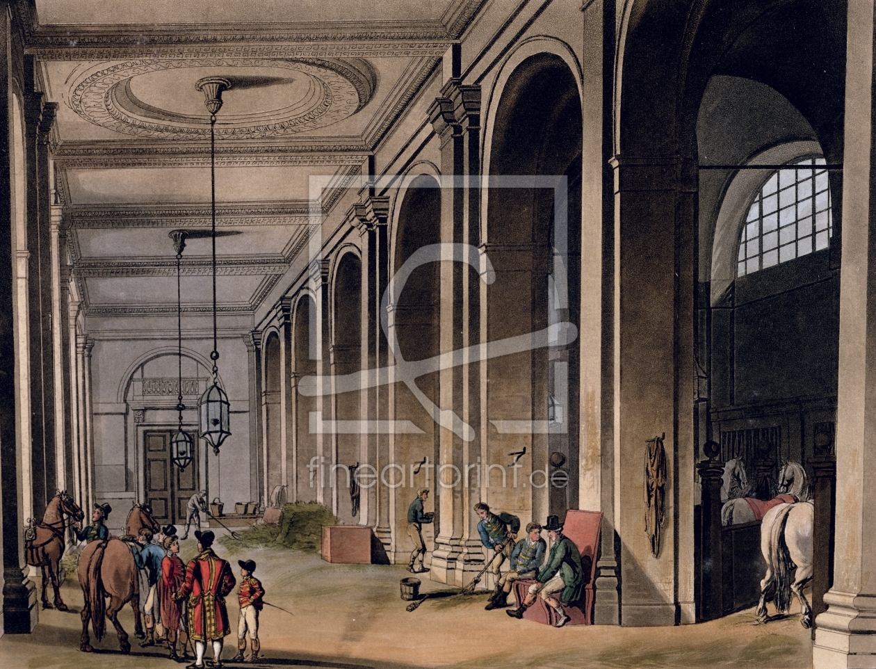 Bild-Nr.: 31002630 Kings Mews, Charing Cross from Ackermann's 'Microcosm of London' erstellt von Rowlandson, Thomas